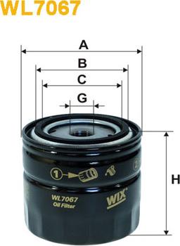 WIX Filters WL7067 - Oil Filter motal.fi