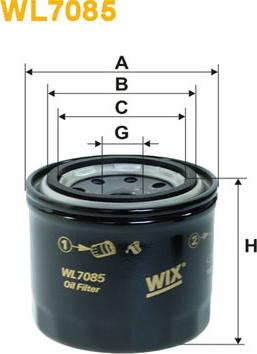 WIX Filters WL7085 - Oil Filter motal.fi