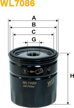 WIX Filters WL7086 - Oil Filter motal.fi