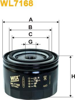 WIX Filters WL7168 - Oil Filter motal.fi