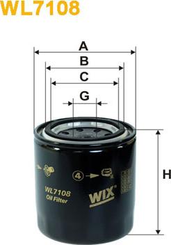 WIX Filters WL7108 - Oil Filter motal.fi