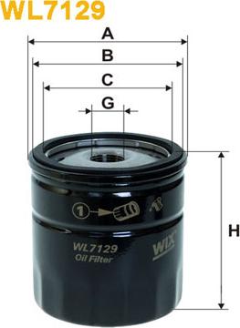 WIX Filters WL7129 - Oil Filter motal.fi