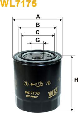 WIX Filters WL7175 - Oil Filter motal.fi