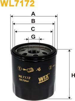 WIX Filters WL7172 - Oil Filter motal.fi