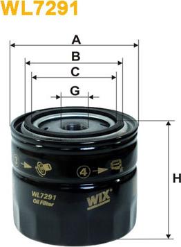 WIX Filters WL7291 - Oil Filter motal.fi