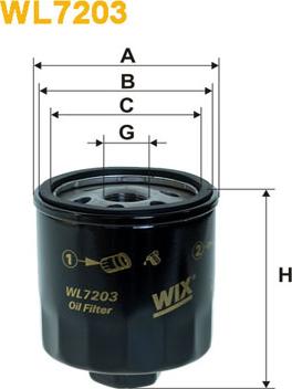 WIX Filters WL7203 - Oil Filter motal.fi