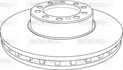 Woking NSA1193.20 - Brake Disc motal.fi