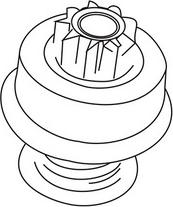 WXQP 450093 - Pinion, bendix, starter motal.fi