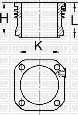 Yenmak 51-95181-000 - Cylinder Sleeve motal.fi