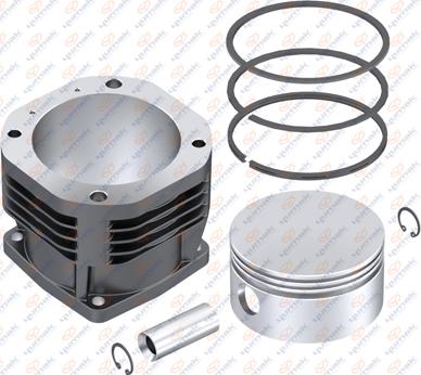 YUMAK RK.01.004 - Cylinder Sleeve, air compressor motal.fi