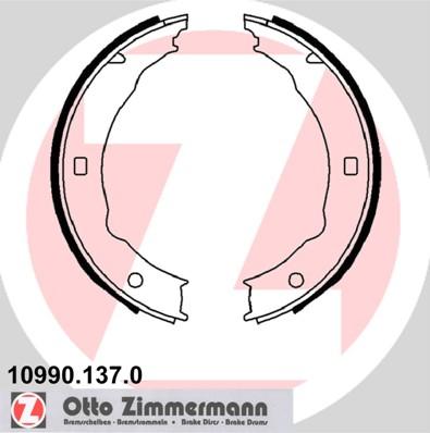 Zimmermann 10990.137.0 - Brake Shoe Set, parking brake motal.fi