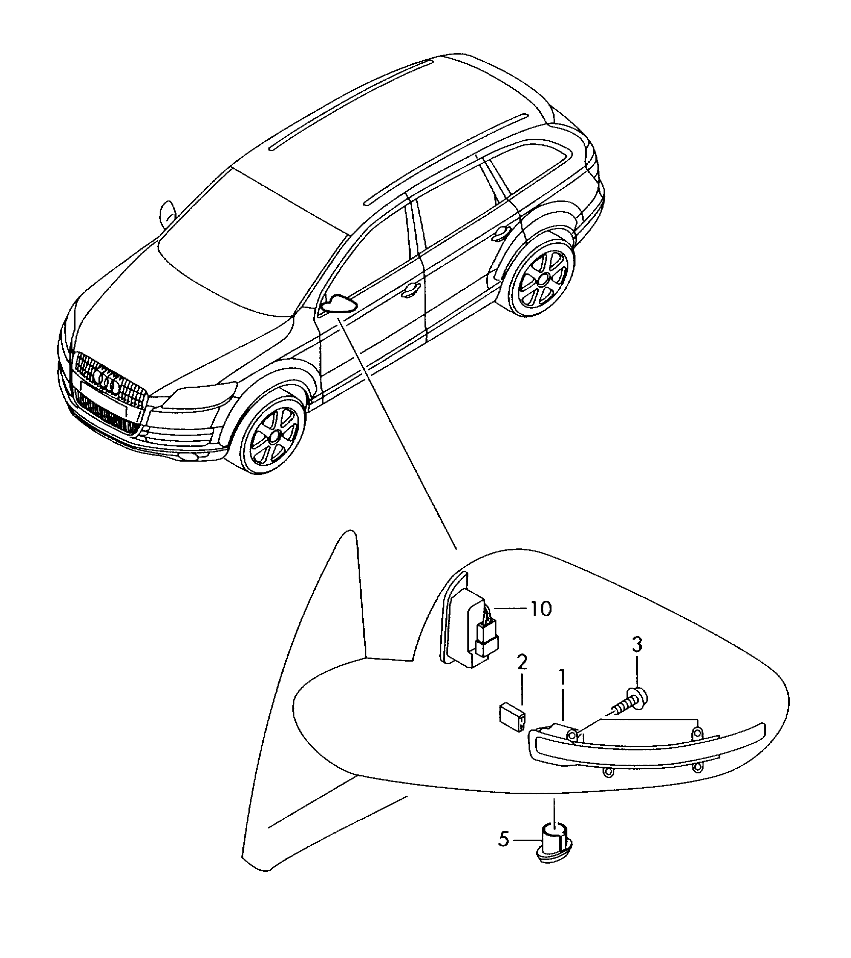 AUDI 8K0949101A - Insert, searchlight motal.fi