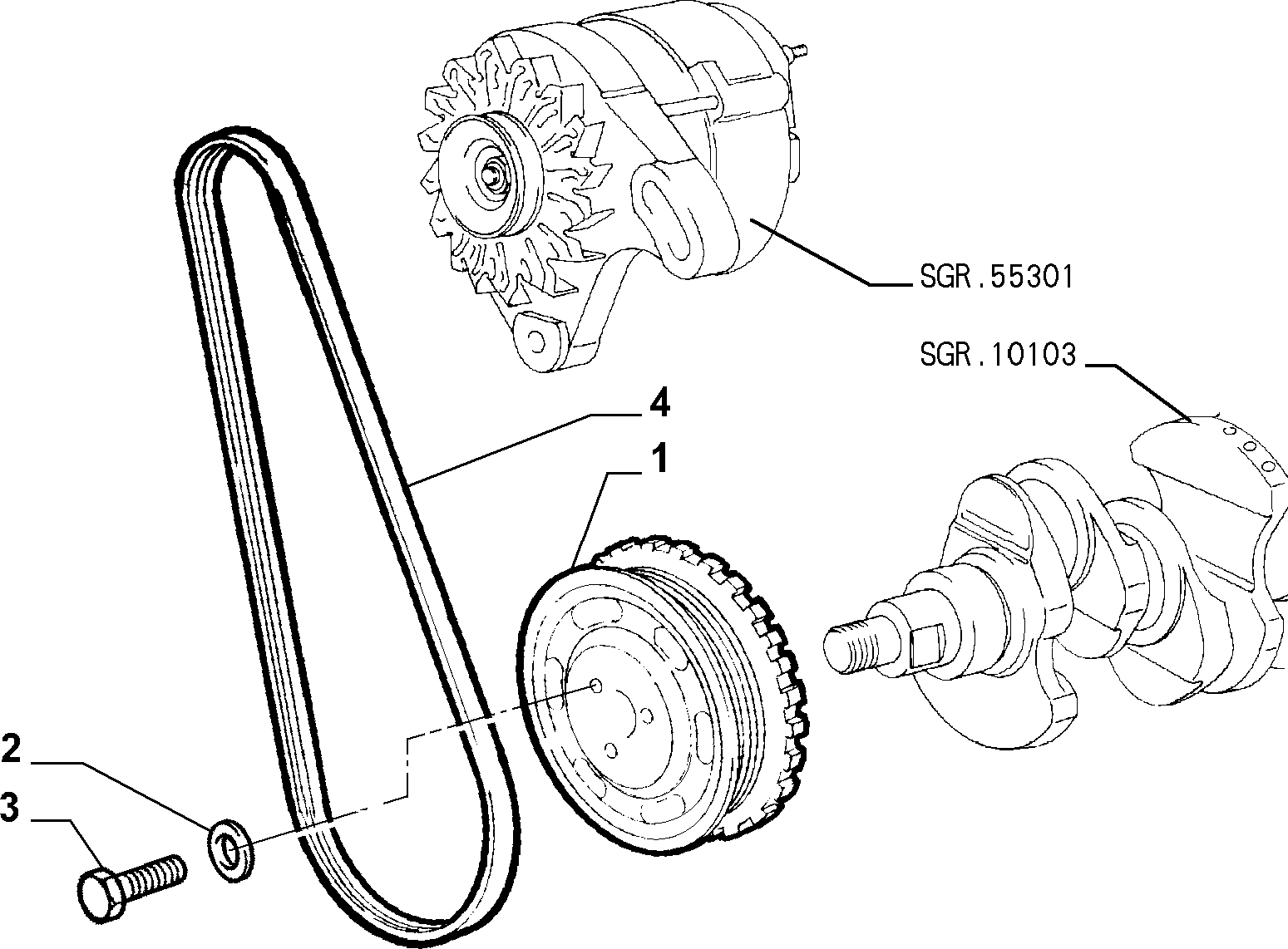 Lancia 16 043 324 - Screw motal.fi