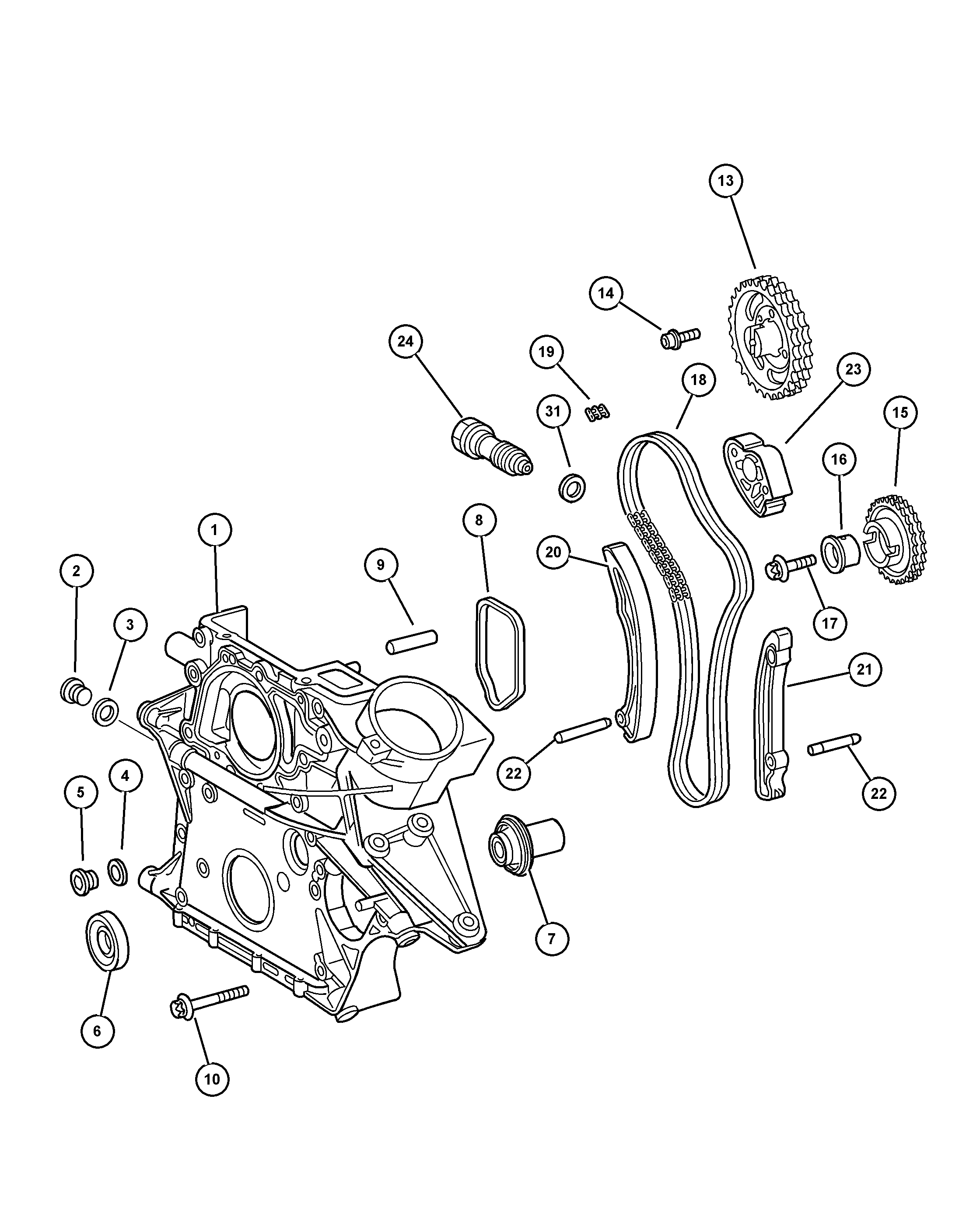 Chrysler 5073 675AA - Shaft Seal, crankshaft motal.fi