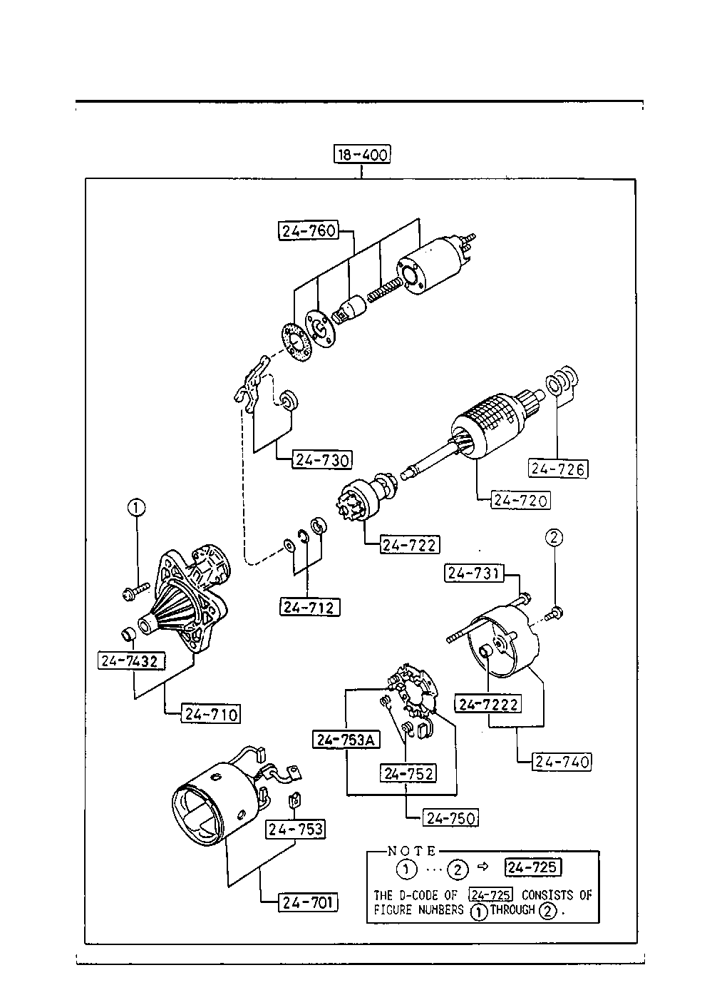 MAZDA B6S8-18-400 A - Starter motal.fi