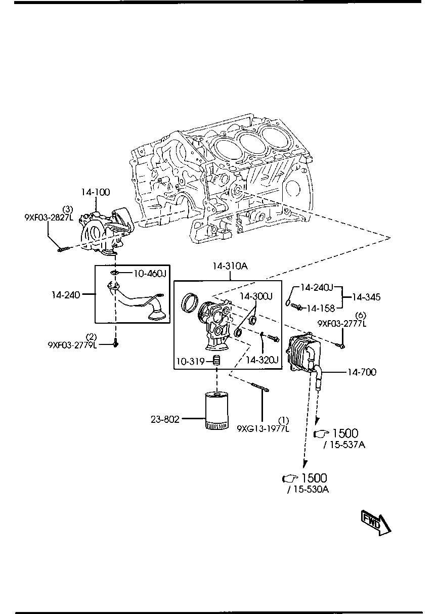 MAZDA YF09-14-302A - Oil Filter motal.fi