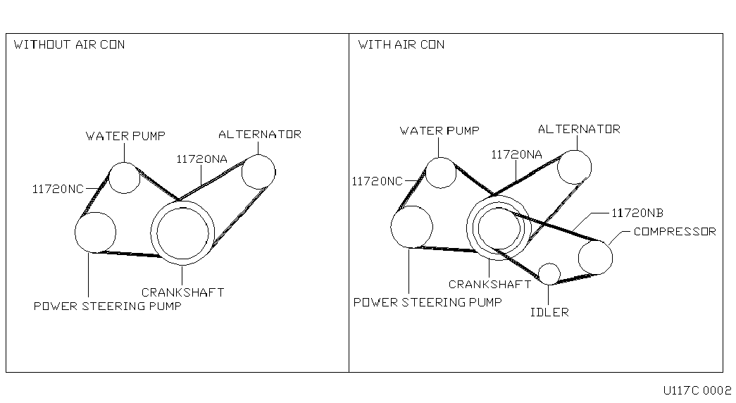 Datsun 1172059M00 - V-Belt motal.fi