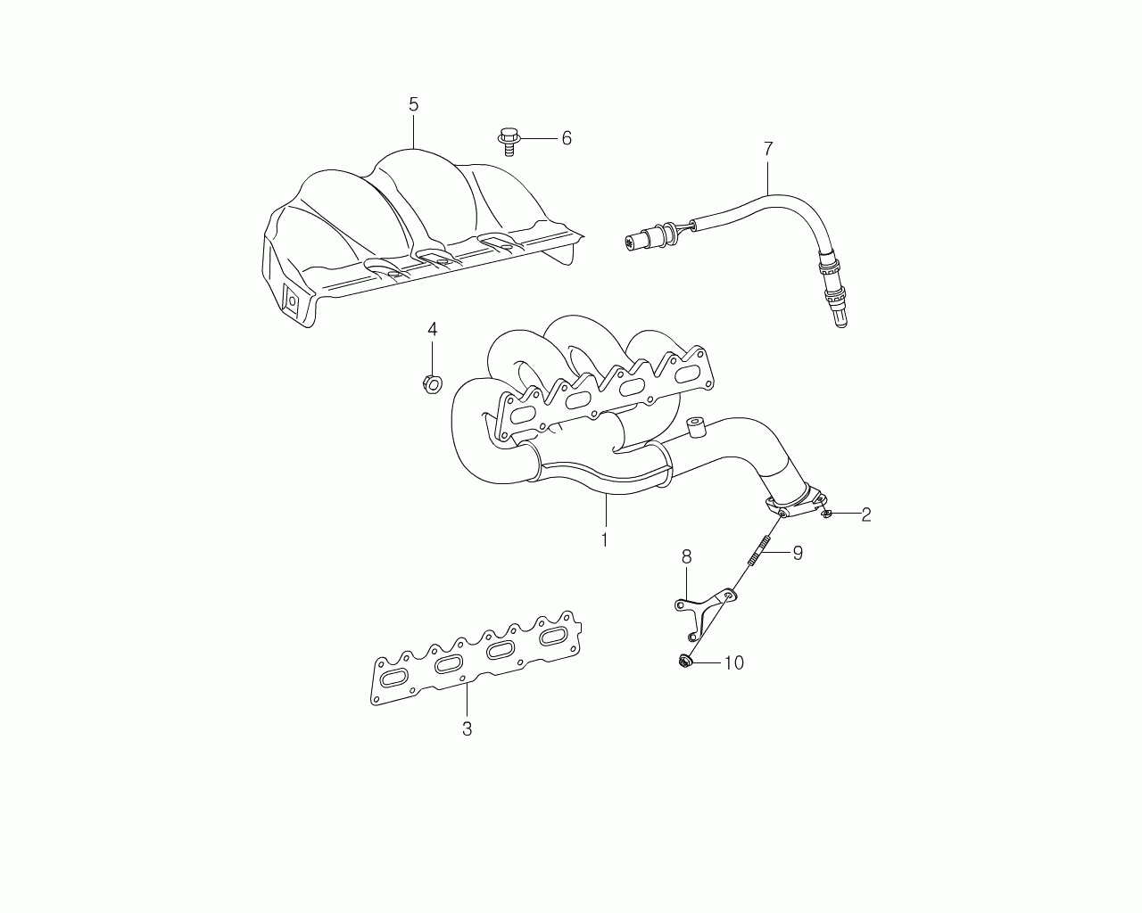 Mercedes-Benz 001 990 46 05 - Bolt, exhaust manifold motal.fi