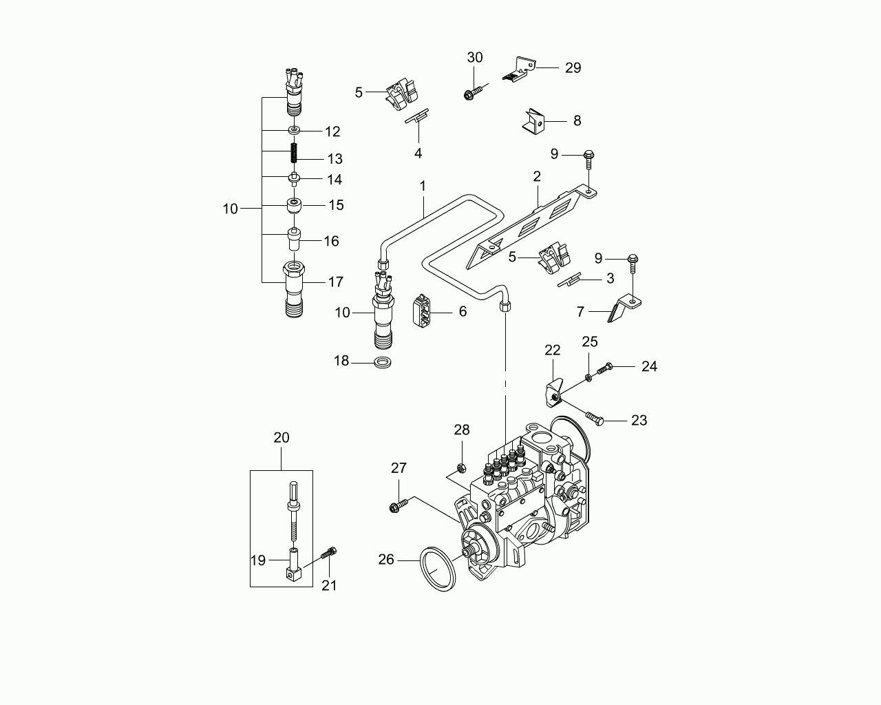 Mercedes-Benz 601 070 3733 - High Pressure Pipe, injection system motal.fi