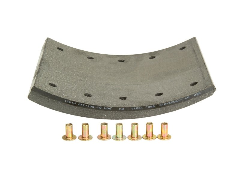 Brake shoe lining rear (420x180) fits: RVI G, MAGNUM; SAF KRS, RBM, RLBM, RLSM, RSM, RZM, SKRLS, SKRLZ, SKRS, SKRZ, SKZRLZ, WRZM; BPW EH - Image 2