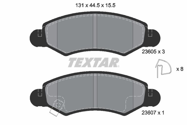 Brake pads set front , fits: OPEL AGILA; SUBARU JUSTY III; SUZUKI IGNIS I, IGNIS II, WAGON R, WAGON R+ 1.0-1.5 05.00-