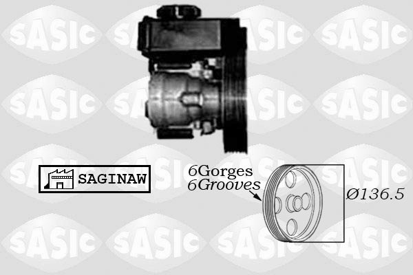 Hydraulic pump, power steering fits: CITROEN XSARA, XSARA PICASSO; PEUGEOT 206 1.4/1.6/2.0 04.97-12.11