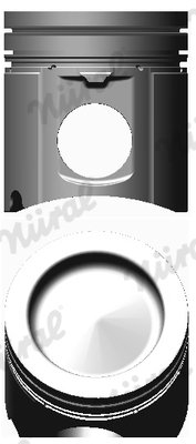 Piston (diameter 128mm, STD) fits: MERCEDES ATRON, AXOR 2, TOURO (O 500) OM457.910-OM457.981 01.01- - Image 2