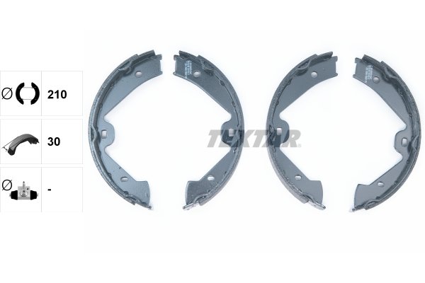 brake shoe kit fits: PORSCHE CAYENNE; VW TOUAREG 3.0D-4.8 01.10- - Image 2