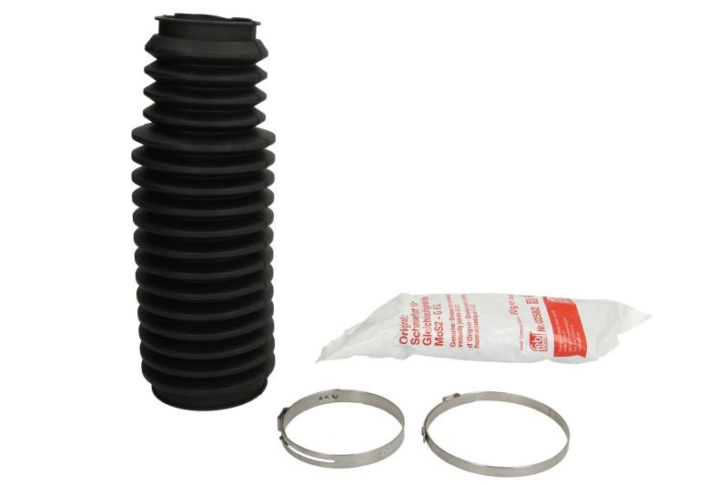 Steering gear boot L/R (length185mm 37mm/51mm, grease + bands) fits: BMW 3 (E36), 5 (E34), Z3 (E36) 1.6-3.2 09.90-06.03