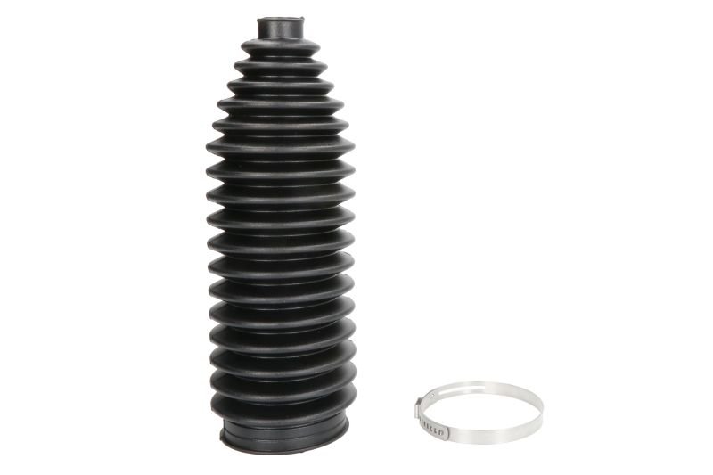 Steering gear boot L/R (length200mm 16mm/49mm, bands) fits: MERCEDES A (W168), SPRINTER 2-T (B901, B902), SPRINTER 3-T (B903), SPRINTER 4-T (B904), V (638/2), VITO (W638) 1.4-Electric 01.95-07.06