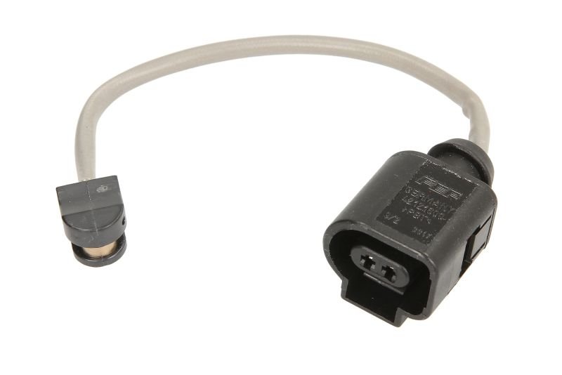 Brake pad wear sensor front (quantity per packaging: 1pcs) fits: AUDI A3, A3 ALLSTREET, Q2, Q3, TT; CUPRA ATECA, FORMENTOR, LEON, LEON SPORTSTOURER; SEAT ATECA, LEON, LEON SC 1.0-2.0D 09.07-
