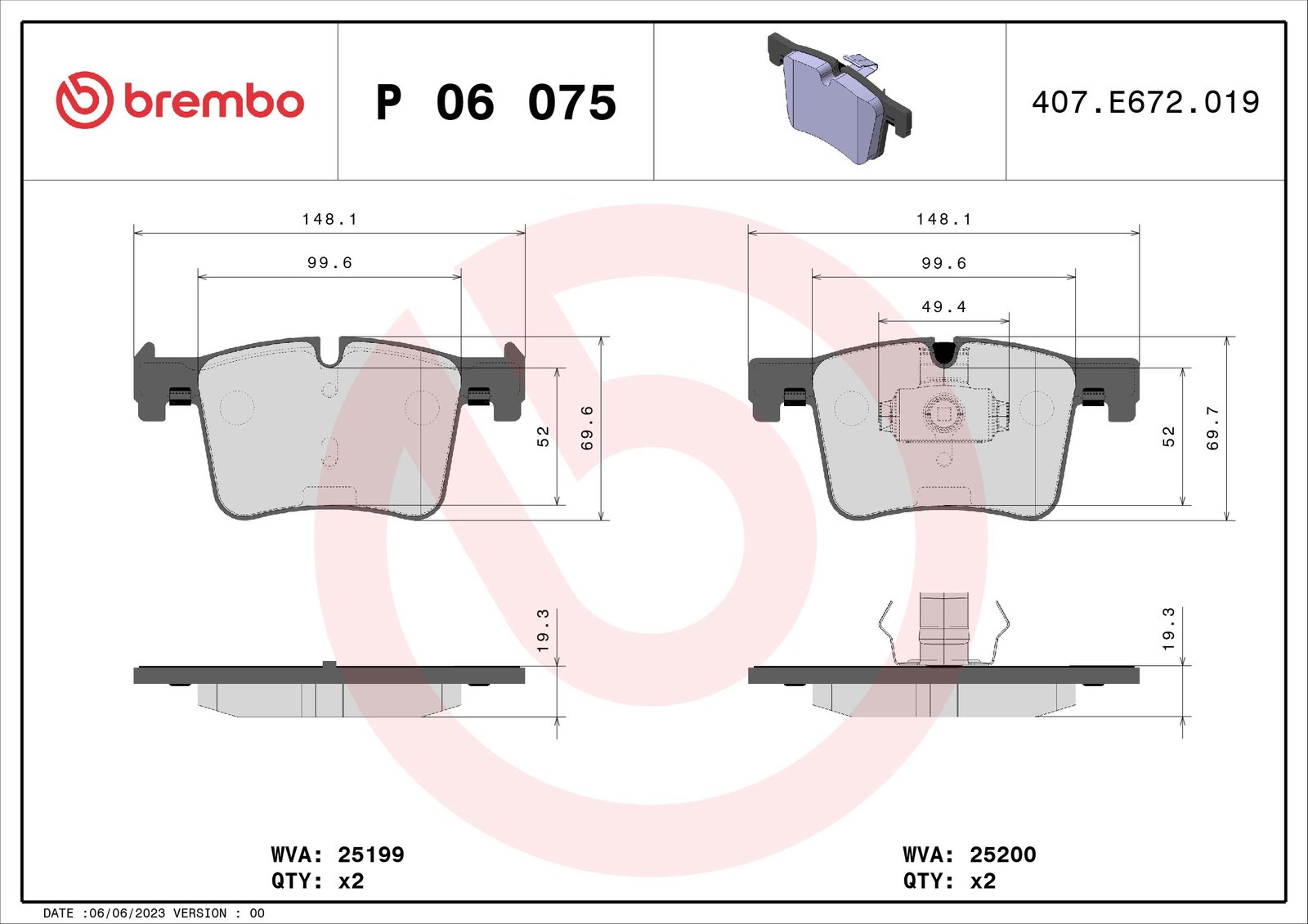 Brake pads set front , fits: BMW 1 (F20), 1 (F21), 2 (F22, F87), 2 (F23), 3 (F30, F80), 3 (F31), 3 GRAN TURISMO (F34), 4 (F32, F82), 4 (F33, F83), 4 GRAN COUPE (F36), X3 (F25) 1.6-3.0D 09.10-