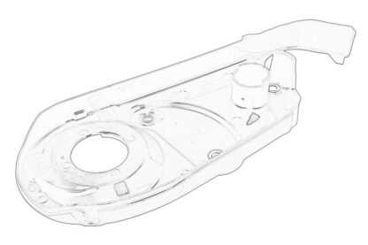 Timing belt cover inside fits: VW LT 28-35 II, LT 28-46 II, TRANSPORTER T4 2.4D/2.5/2.5D 09.90-07.06 - Image 2