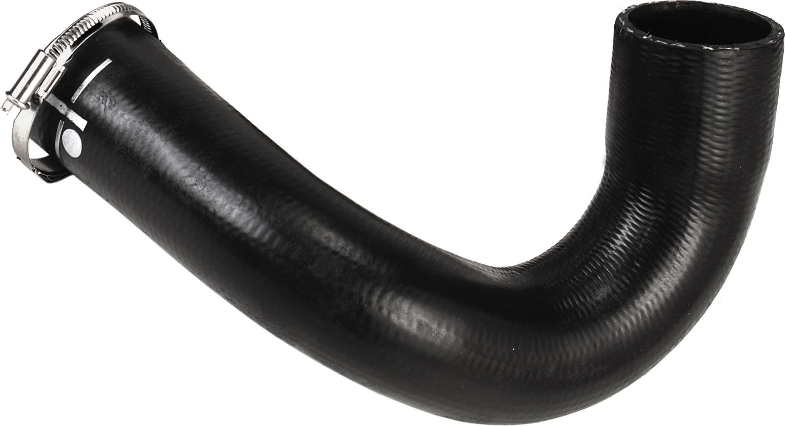 Intercooler hose (exhaust side, diameter 47/52mm, length 370mm, black) fits: CITROEN C5 II, C5/KOMBI; PEUGEOT 407 1.6D 05.04-12.10