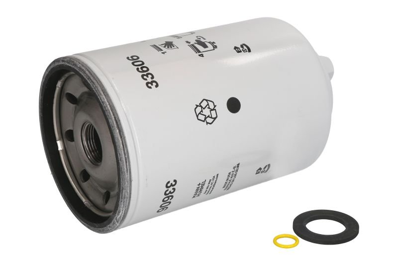 Fuel filter (thread size in inches: 1-14) fits: CATERPILLAR