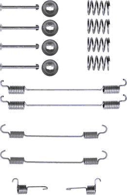 Brake shoe fitting set (BOSCH) fits: DS DS 3; MERCEDES CITAN MIXTO (DOUBLE CABIN), CITAN (MPV), CITAN/MINIVAN (W415); CITROEN C3 II, C3 III, C-ELYSEE, DS3, XSARA; DACIA DOKKER 0.9-Electric 11.95-